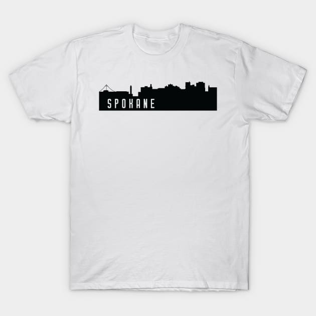 Spokane City Silhouette T-Shirt by SkySlate